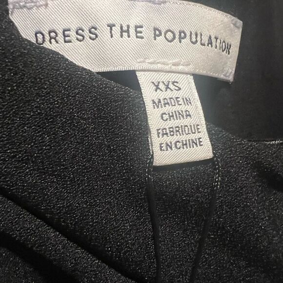 NWT Dress the Population Women's‎ Martine one shoulder midi dress size xxs - Picture 6 of 16